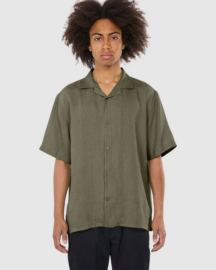 Box Short Sleeve Linen Shirt
