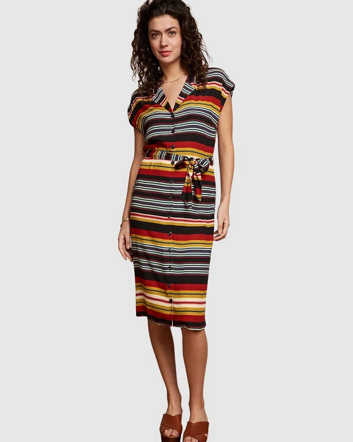 Irene Dress Maxim Stripe