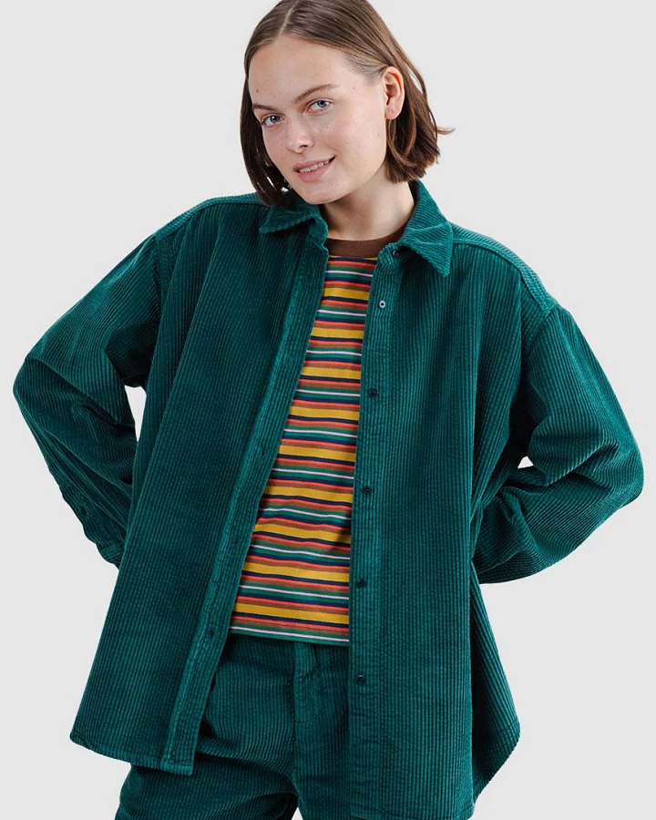 Corduroy Long Overshirt