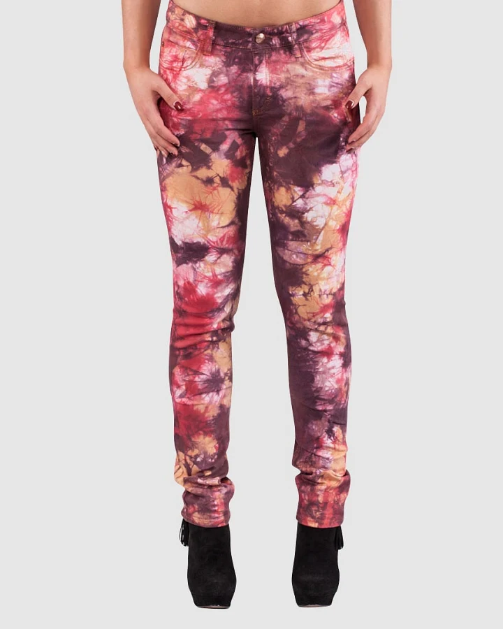 Lynn 3-col.-batik, red/yellow