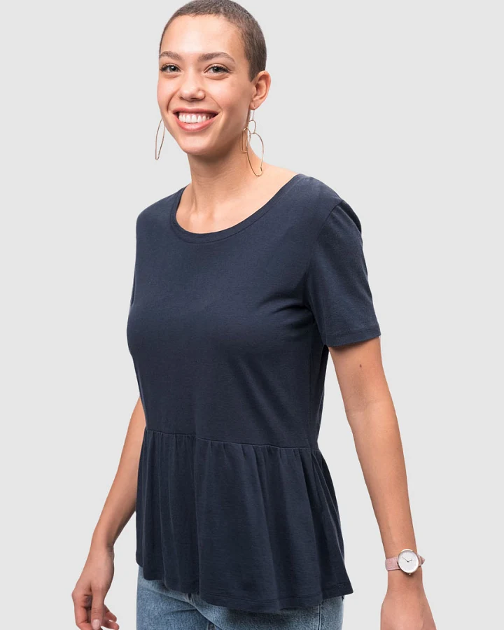 Tencel Peplum T-Shirt