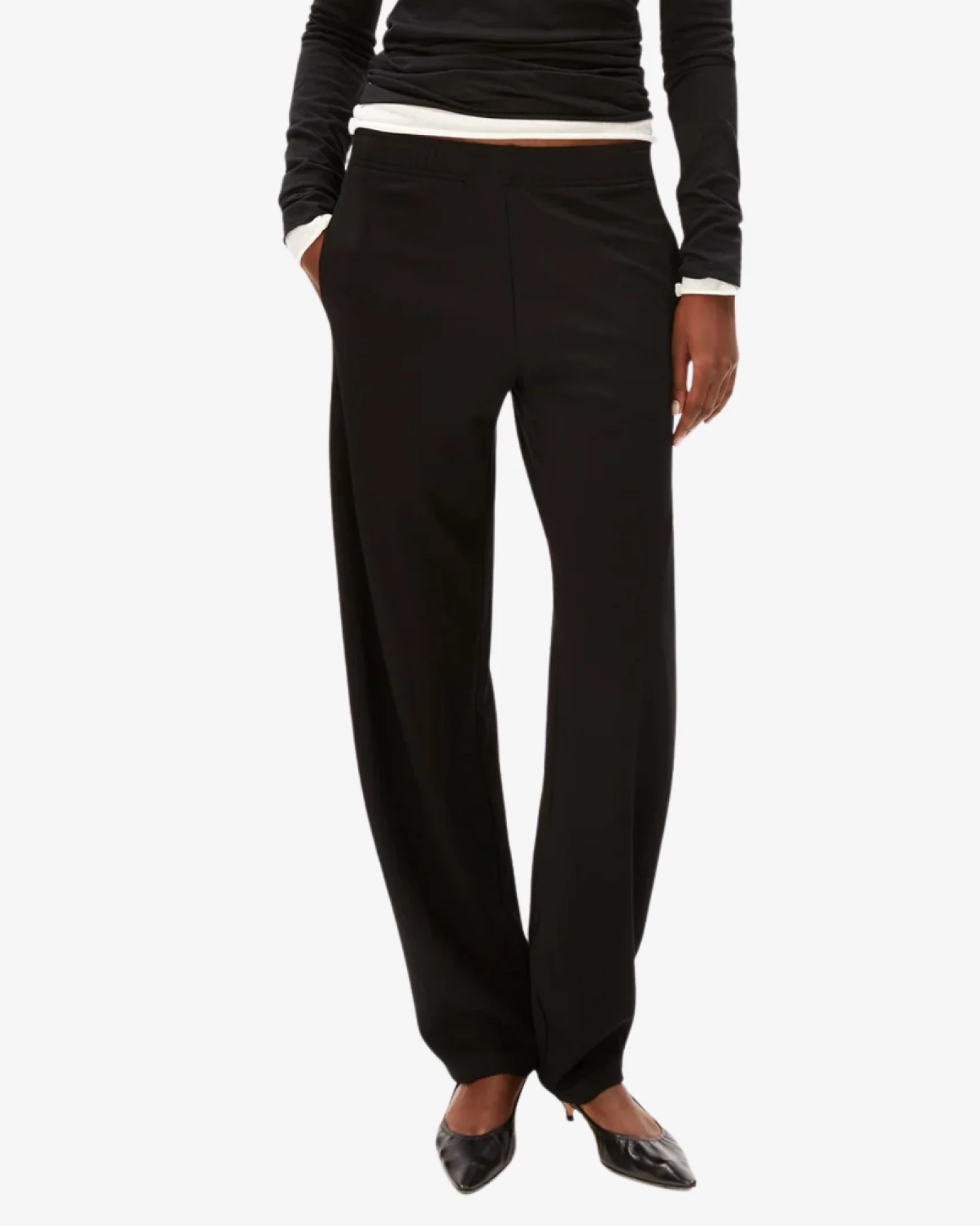 Armedangels Basic Jersey Barrel Pants - Black L – Ansicht 2