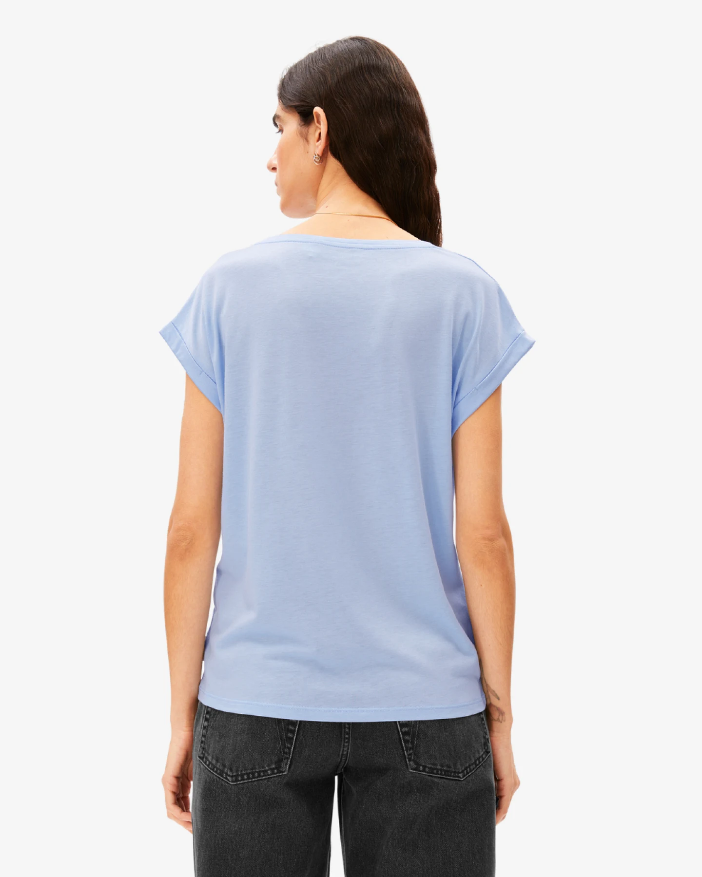 Armedangels T-Shirt JILAANA - Soft Blue L – Ansicht 2
