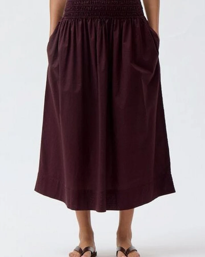 People Wear Organic Midi Rock, Bio-Baumwolle