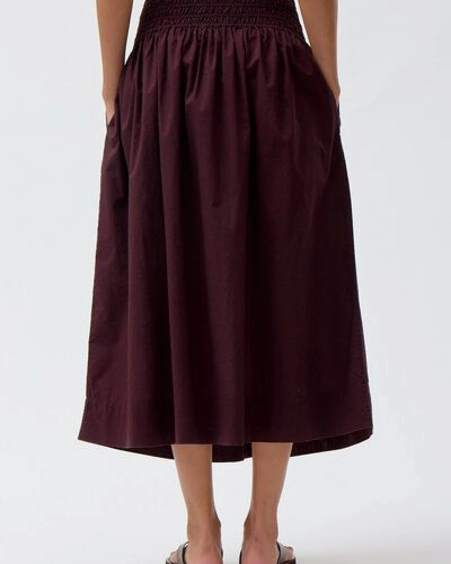 People Wear Organic Midi Rock, Bio-Baumwolle – Ansicht 2