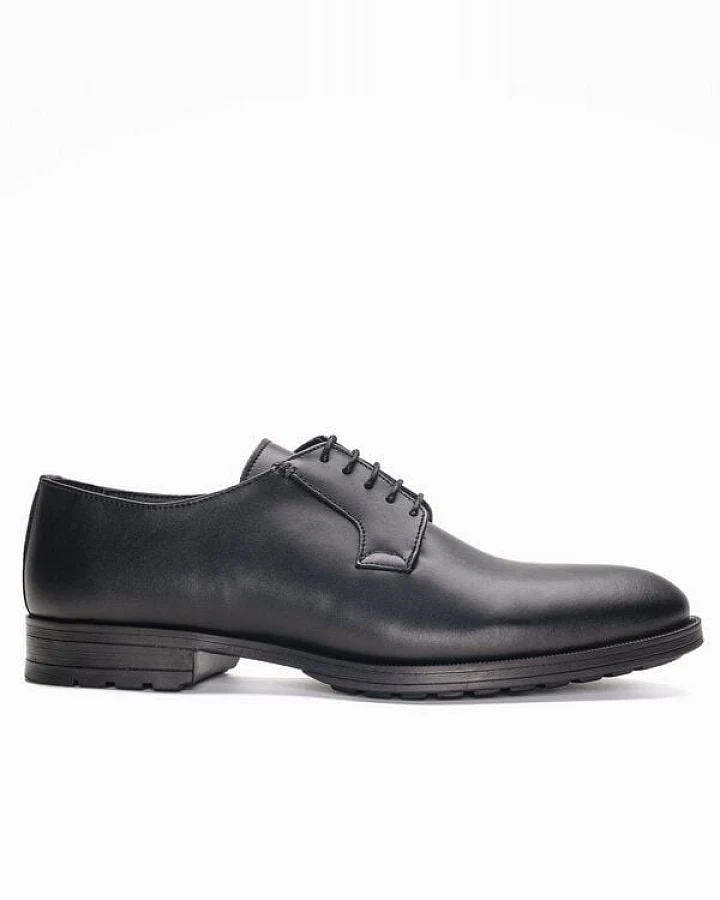 Nae Vegan Shoes NAE Mikel Black- vegane Blucher- Schuhe mit runder Fußspitze