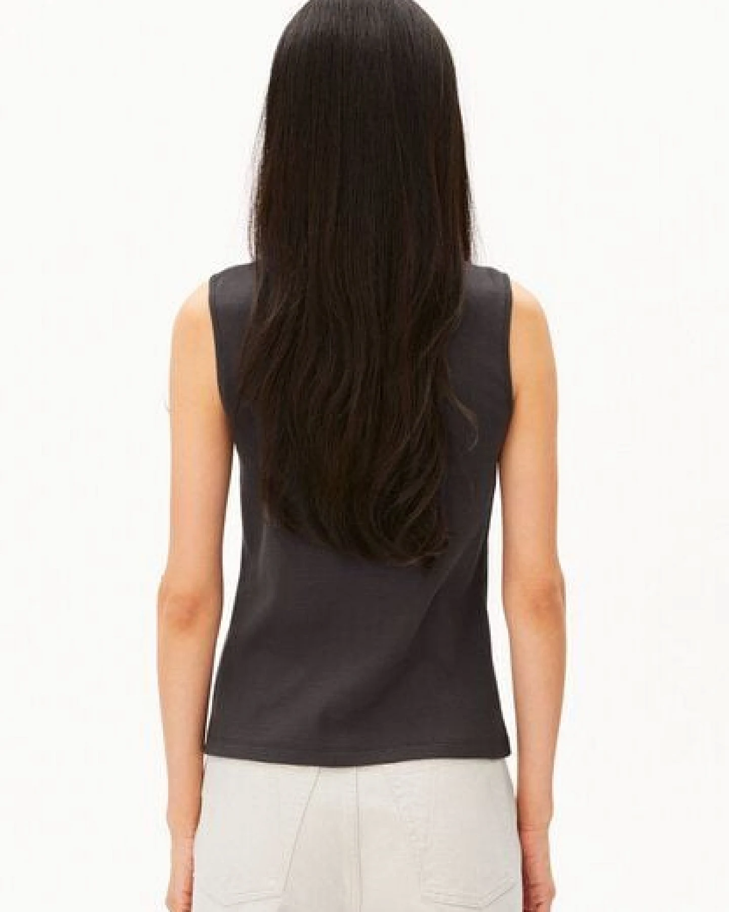 ARMEDANGELS RIB BUTTON Damen Top aus Bio-Baumwoll Mix – Ansicht 2