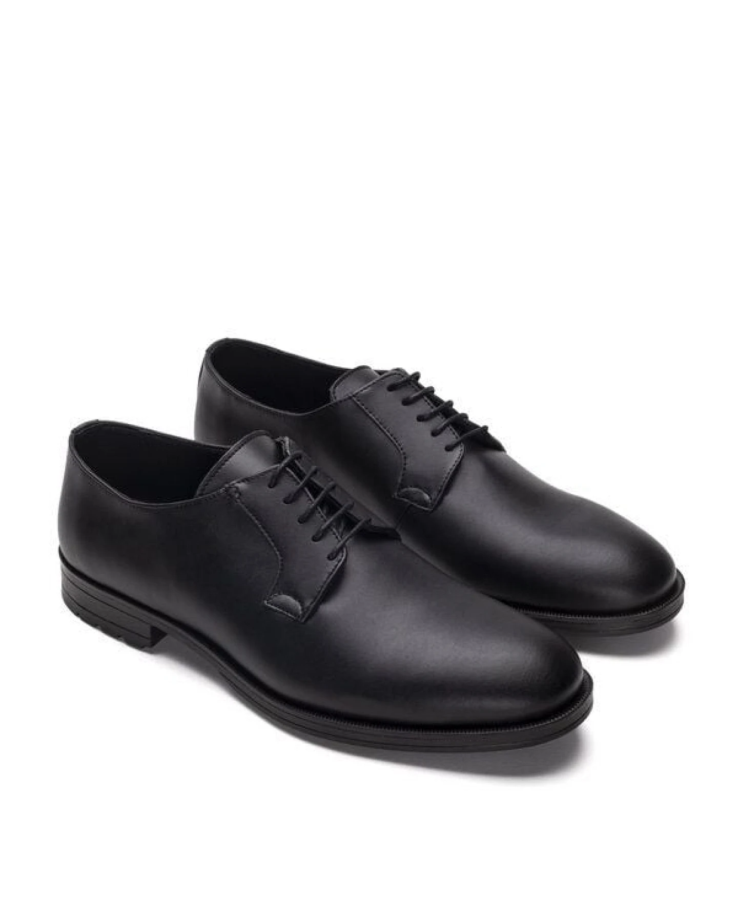 Nae Vegan Shoes NAE Mikel Black- vegane Blucher- Schuhe mit runder Fußspitze – Ansicht 3