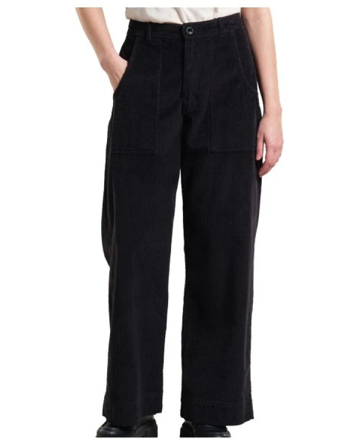 DEDICATED - Women's Workwear Pants Vara Corduroy - Freizeithose Gr XS schwarz