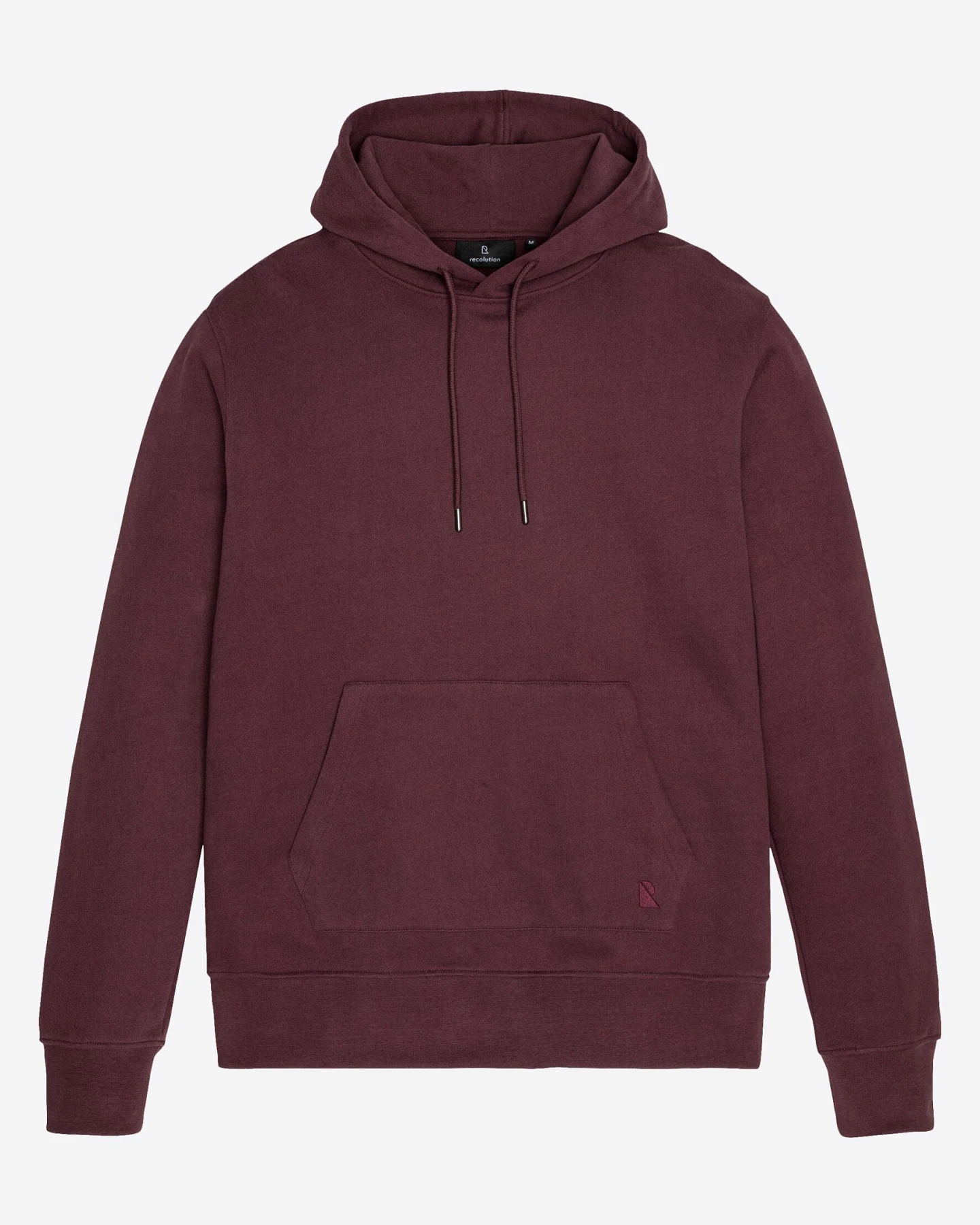 Recolution Herren vegan Hoodie Duranta Dunkel Pflaume – Ansicht 2