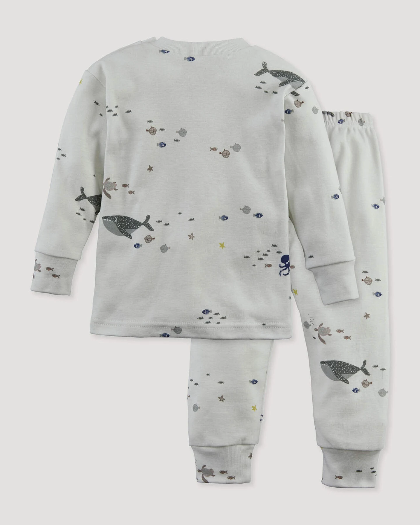 hessnatur Baby Pyjama aus Bio-Baumwolle - grau - Größe 62/68 – Ansicht 2