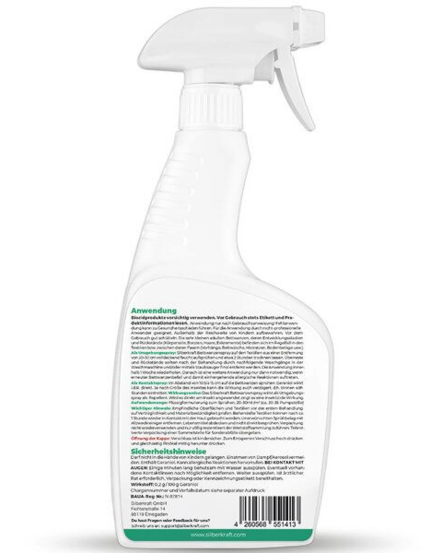 Silberkraft Bettwanzenspray - zuverlässiger Schutz für Matratzen und Betten – Ansicht 2