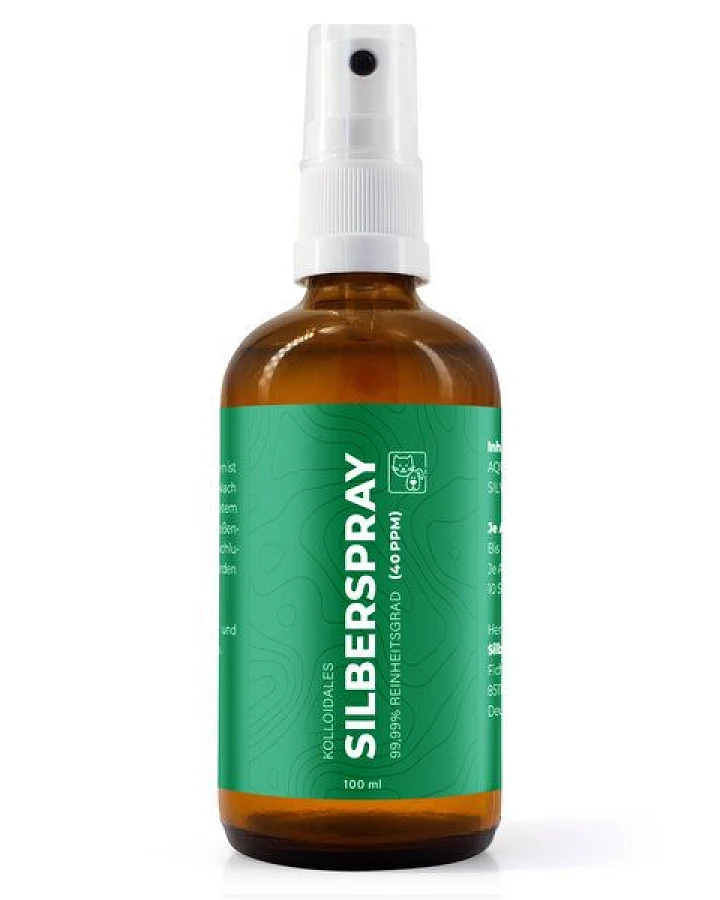 Silberkraft Kolloidales Silberspray 100 ml - Spray zur Wundheilung - für Haustiere