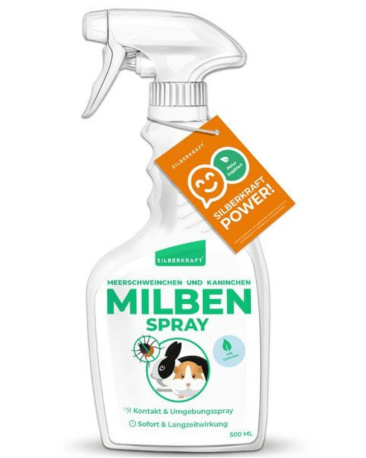 Silberkraft Milbenspray Meerschweinchen, Kaninchen & Kleintiere 500 ml