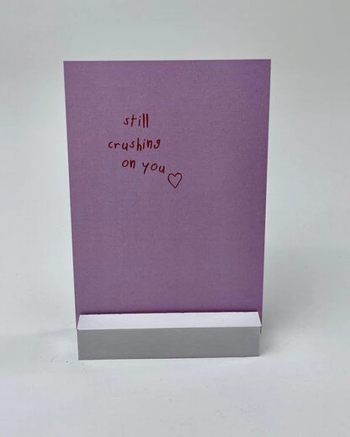 postkarte ettics STUDIO - still crushing on you