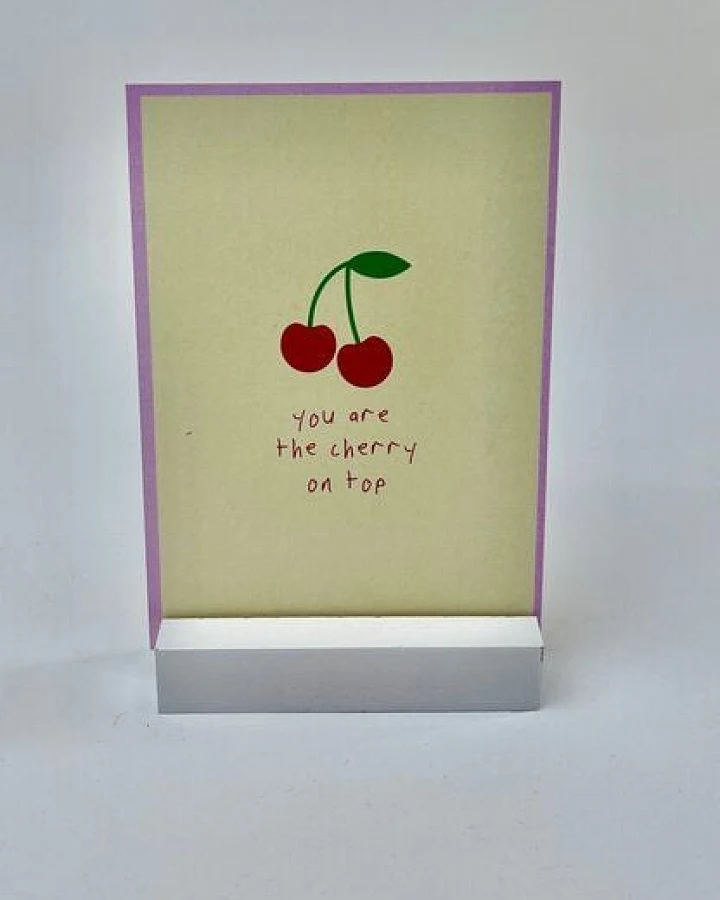 postkarte ettics STUDIO - you are the cherry on top