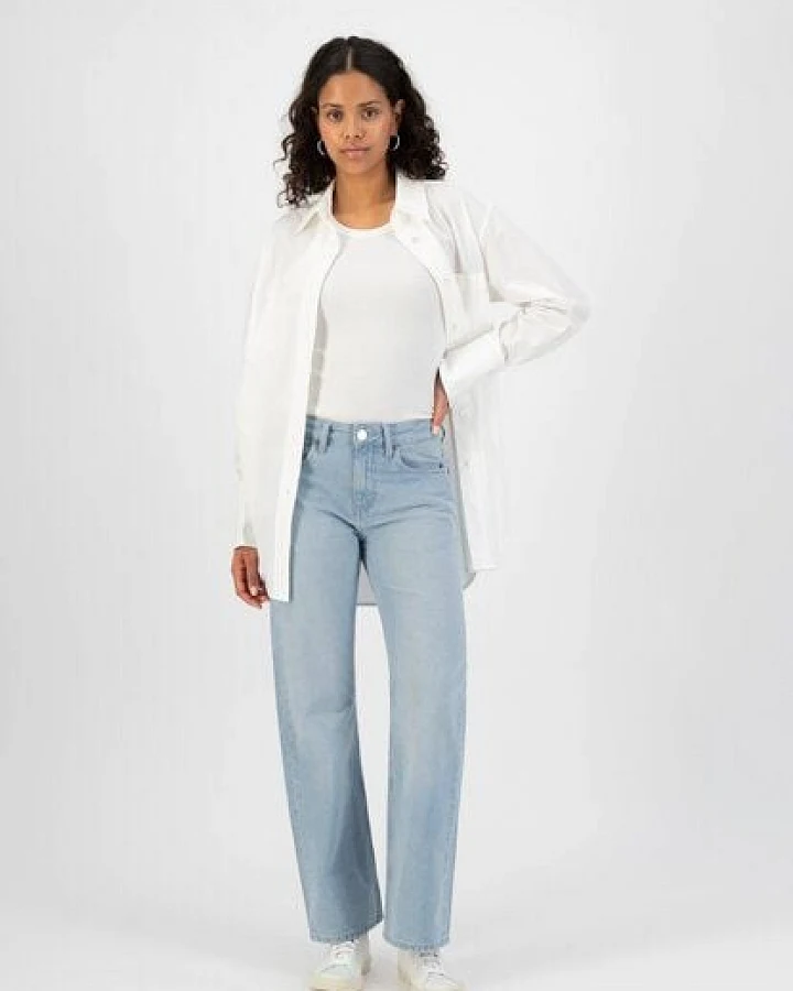 MUD Jeans Damen Jeans "Jamie Mid Loose - Sunny Stone"
