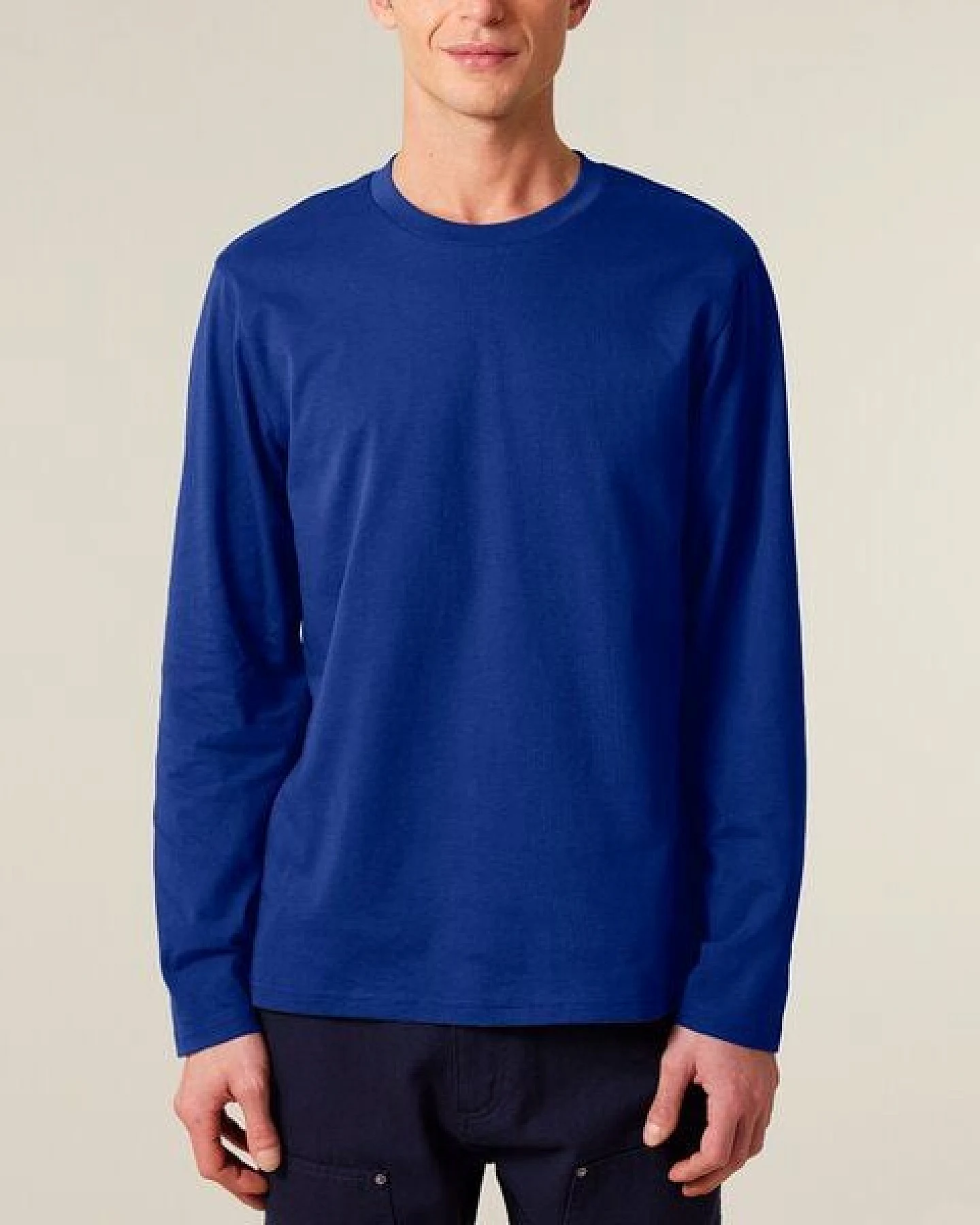 YTWOO 3er Pack Unisex Basic Langarmshirts aus Bio-Baumwolle – Ansicht 4
