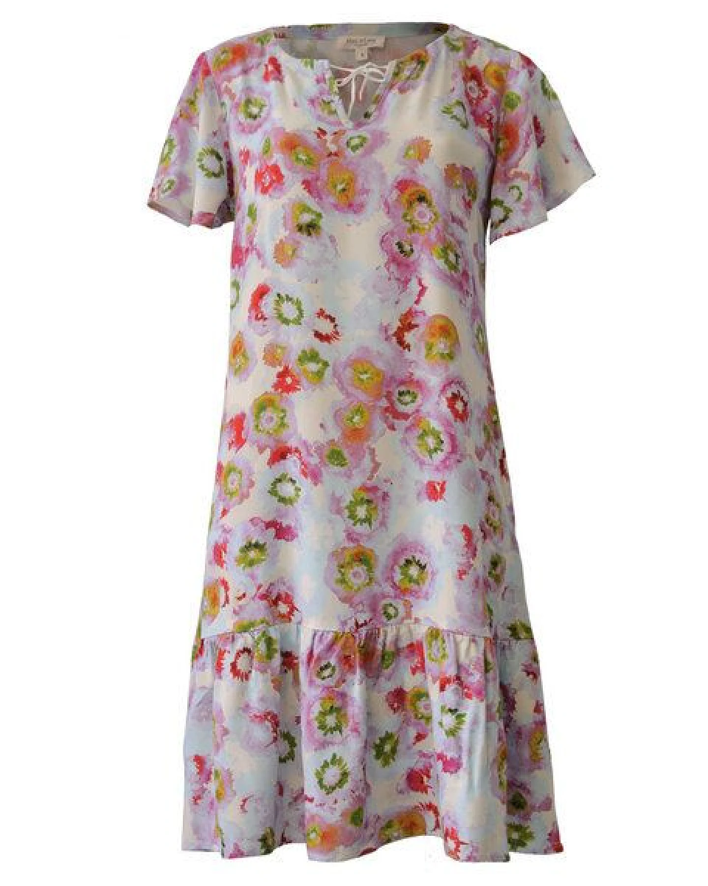 Alma & Lovis Maxi Kleid mit Blütenprint auf EcoVero – Ansicht 4
