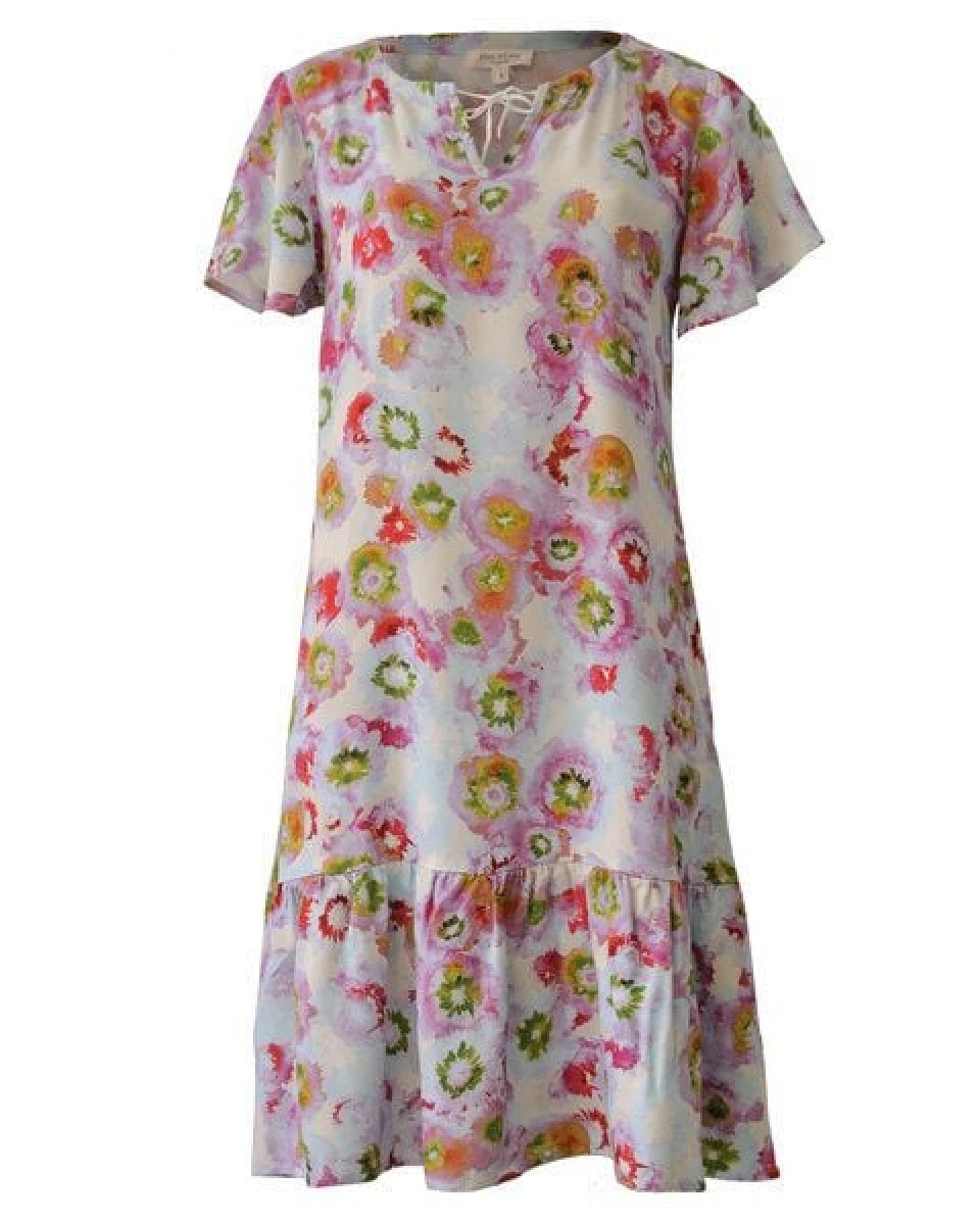Alma & Lovis Maxi Kleid mit Blütenprint auf EcoVero – Ansicht 4