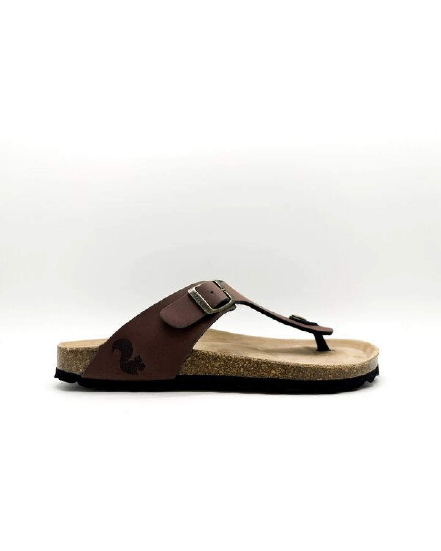 Vegane thies ® Eco Bio Thong Sandale aus rec. PET mit Kork-Tieffussbett – Ansicht 2