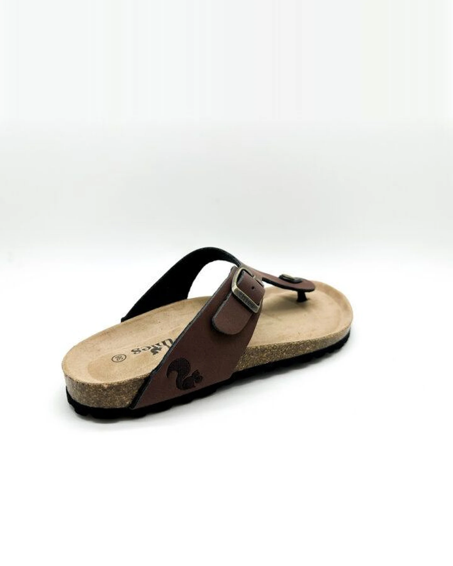 Vegane thies ® Eco Bio Thong Sandale aus rec. PET mit Kork-Tieffussbett – Ansicht 4