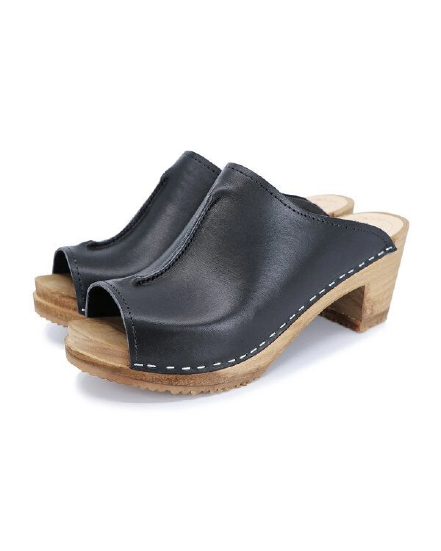 SIGNE - schwedischer Holz Clogs von me&myclogs - high mid heel – Ansicht 3
