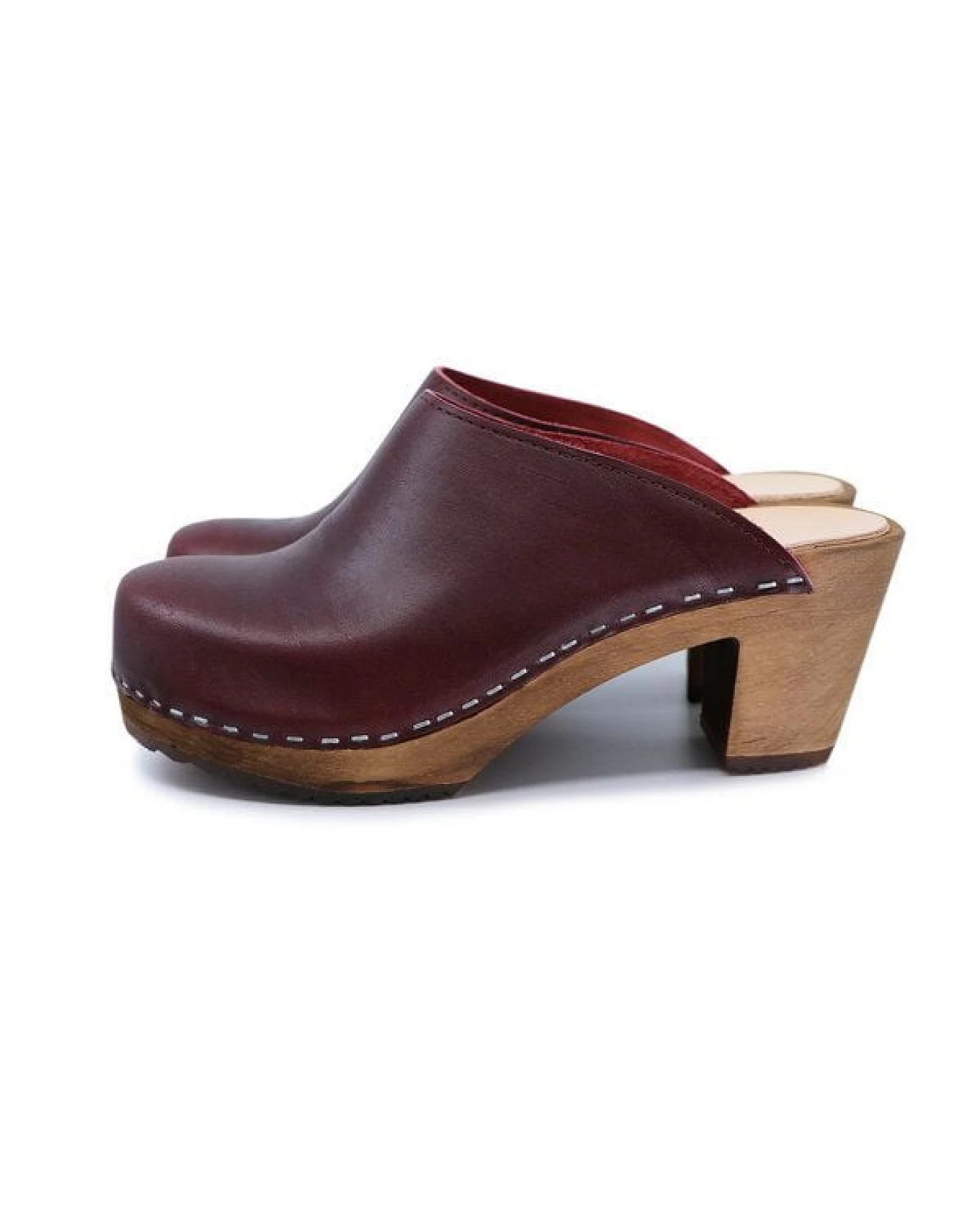 LIV - schwedische Holz Clogs von me&myclogs - high mid heel – Ansicht 2