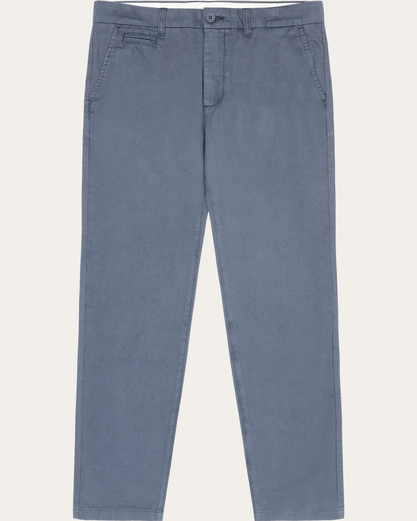 KnowledgeCotton Apparel Herren vegan Chino-Hose Chuck Regular Twill Vintage Indigo – Ansicht 2