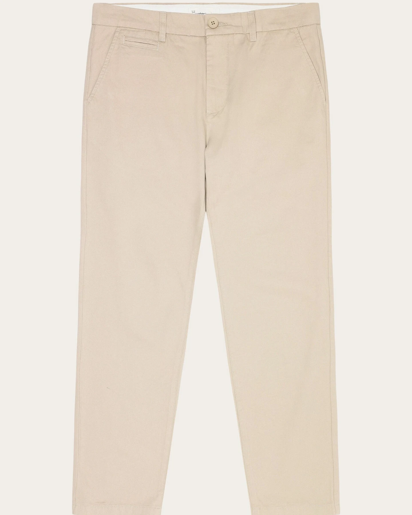 KnowledgeCotton Apparel Herren vegan Chino-Hose Chuck Regular Twill Light Feather Gray – Ansicht 2