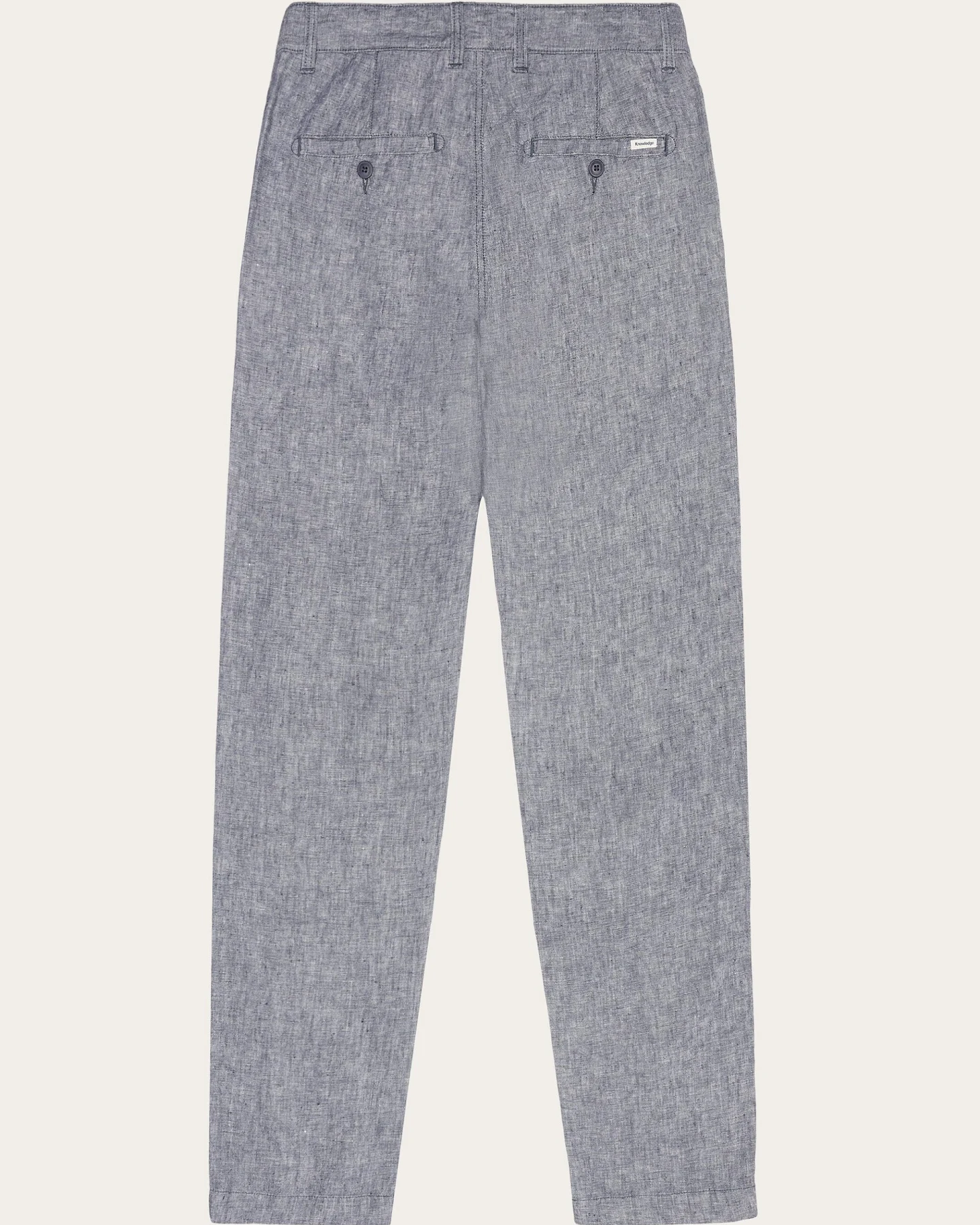 KnowledgeCotton Apparel Herren vegan Hose Leinen Chuck Regular Vintage Indigo – Ansicht 2