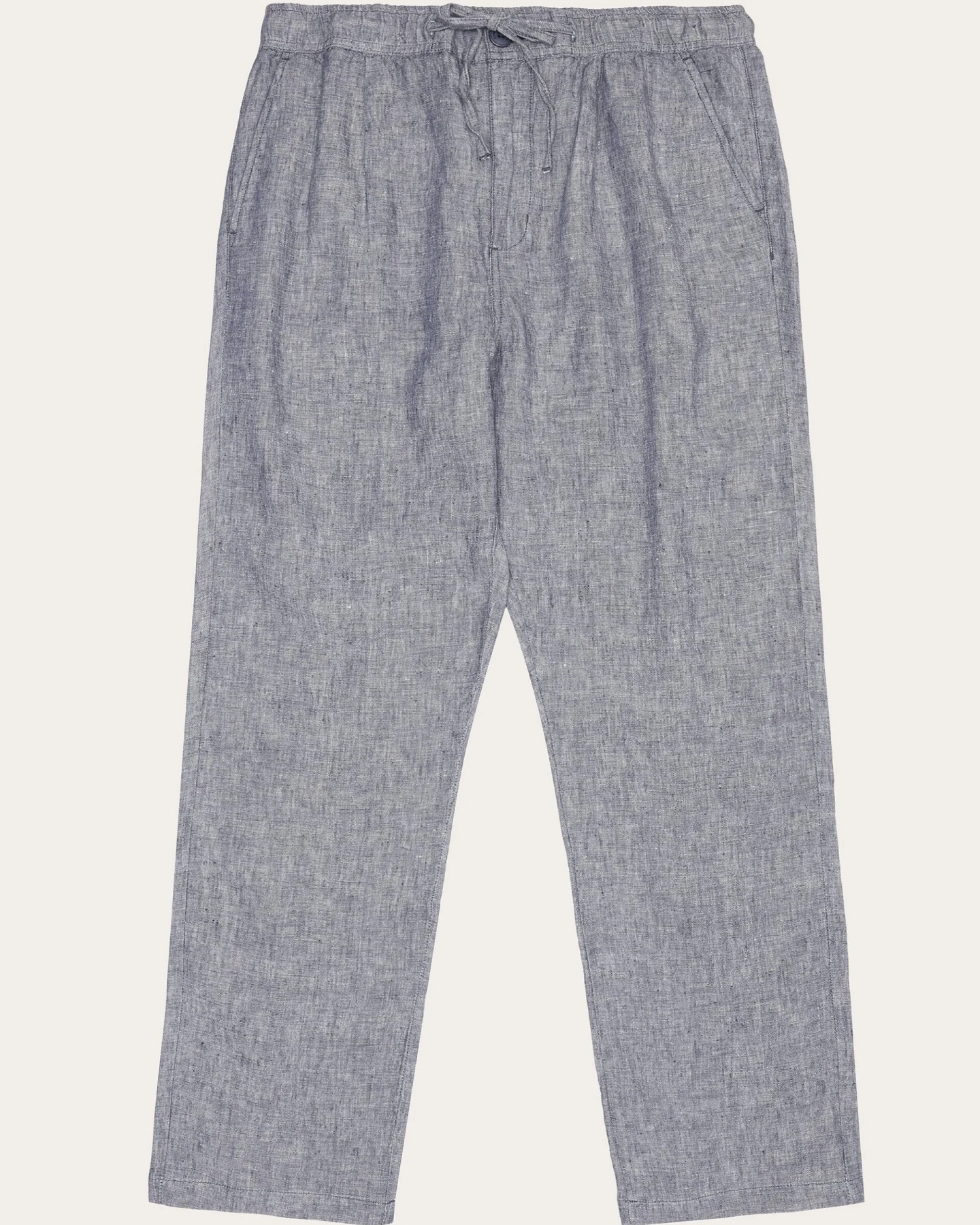 KnowledgeCotton Apparel Herren vegan Hose Lose Leinen Vintage Indigo – Ansicht 2