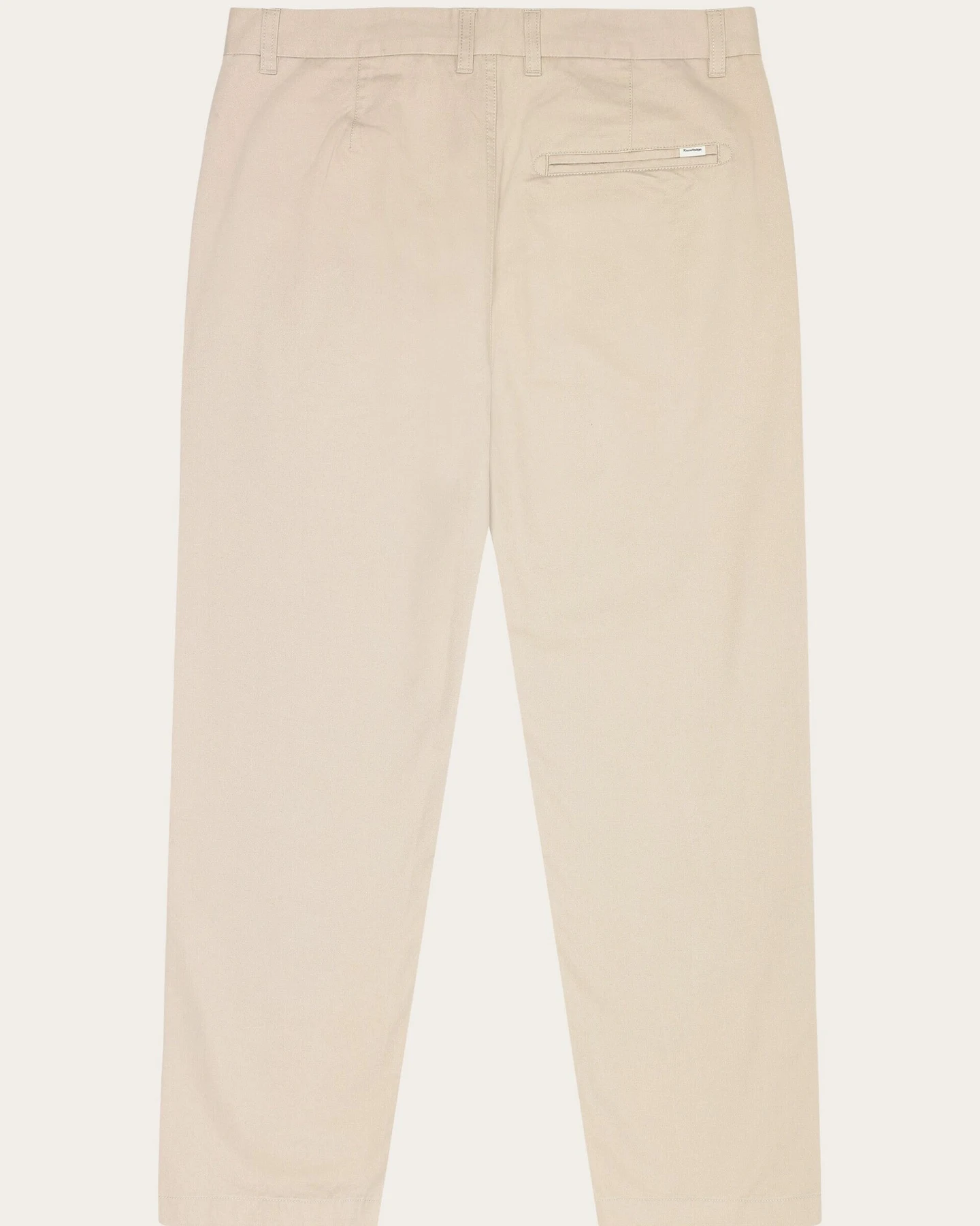 KnowledgeCotton Apparel Herren vegan Chino-Hose Flint Wide Light Feather Gray – Ansicht 2