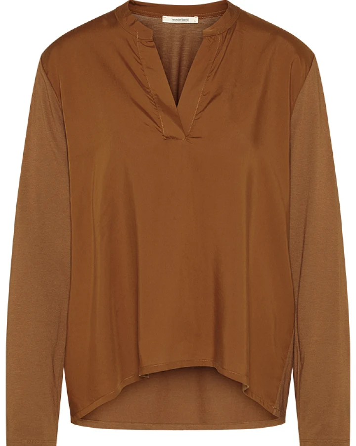 Henley blouse TENCELmix