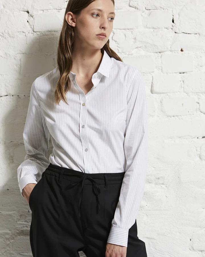Metro blouse stripe