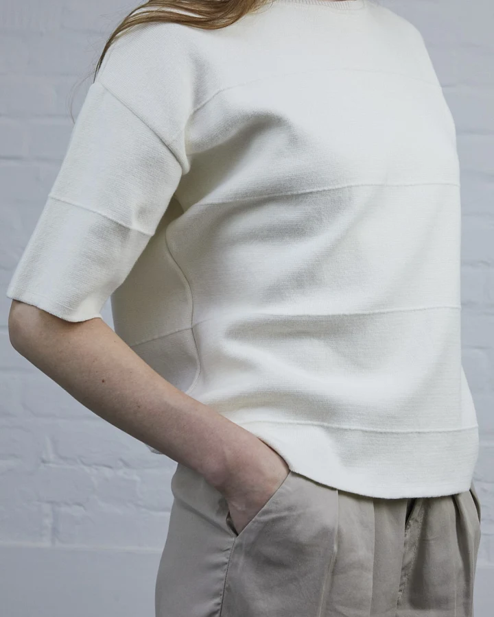 Crewknit punto milano stripe 1/2
