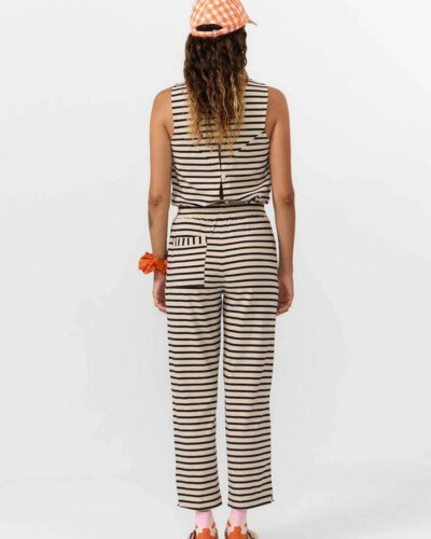Suite13lab Damen-Straighthose MORGON gestreift – Ansicht 3