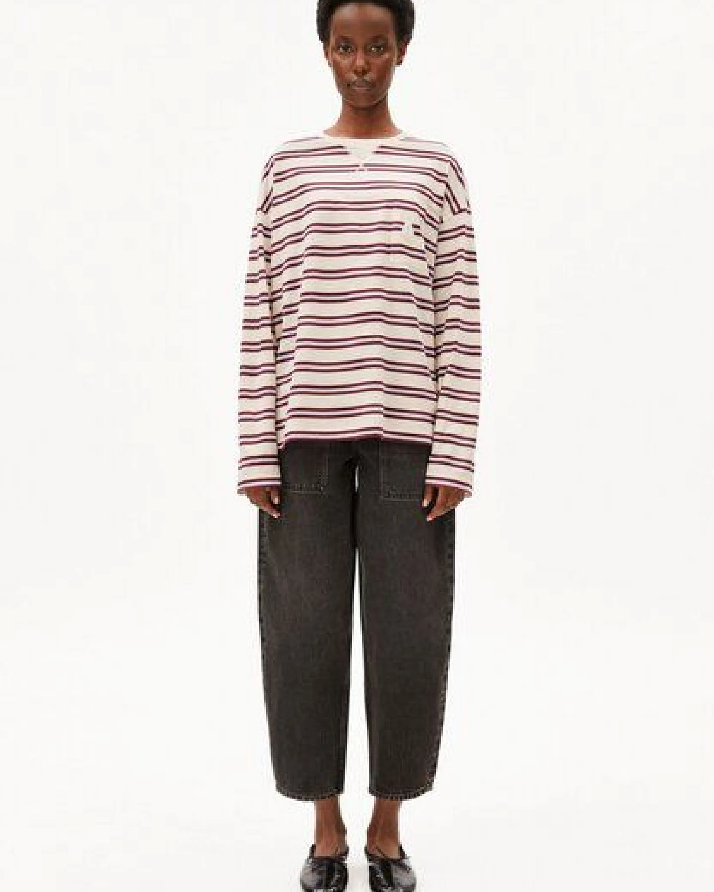 ARMEDANGELS ICONIC Å FIETAA STRIPE Damen Longsleeve aus 100% Bio-Baumwolle – Ansicht 4