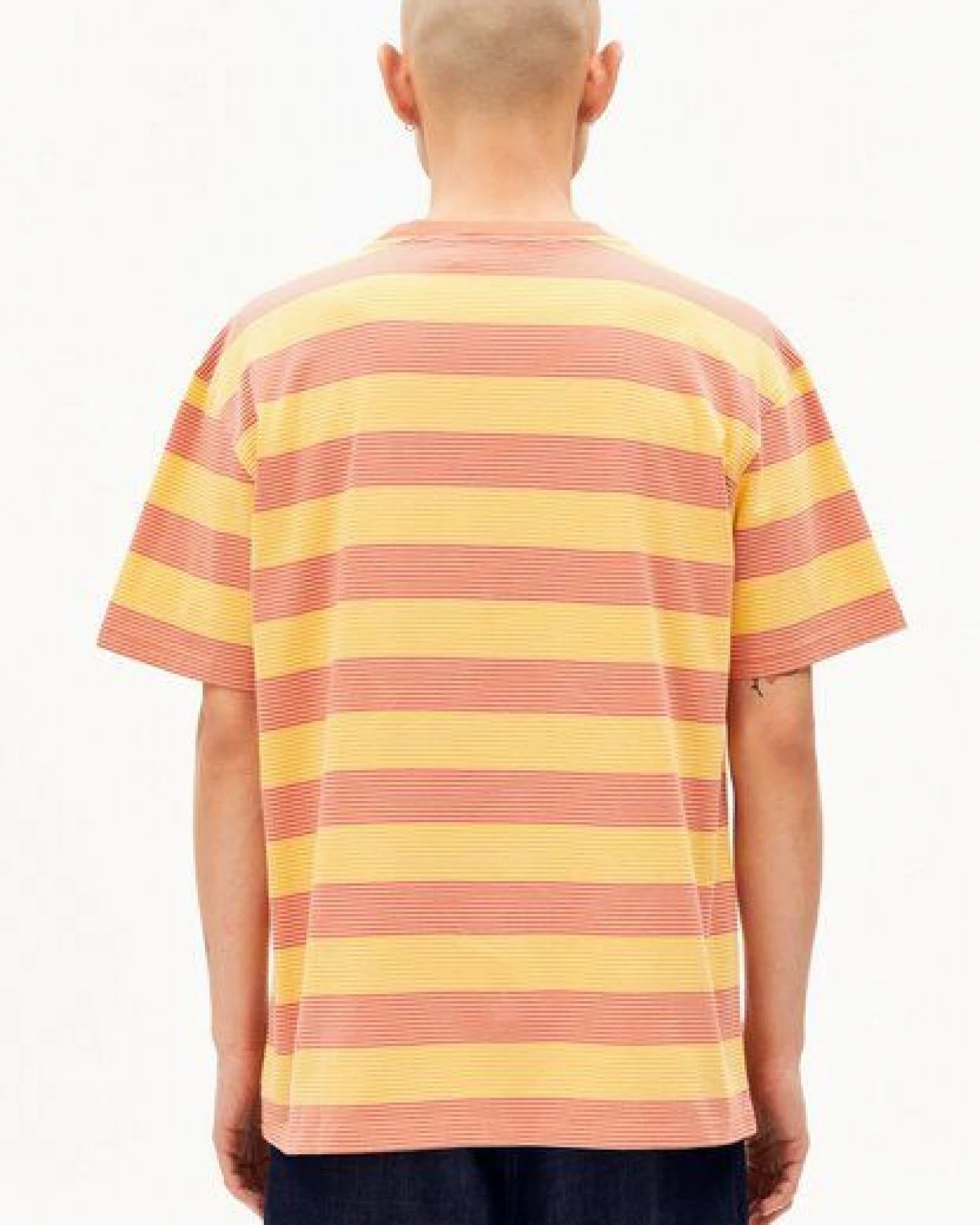 ARMEDANGELS MAARKOS STRIPES Herren T-Shirt aus Bio-Baumwolle – Ansicht 2