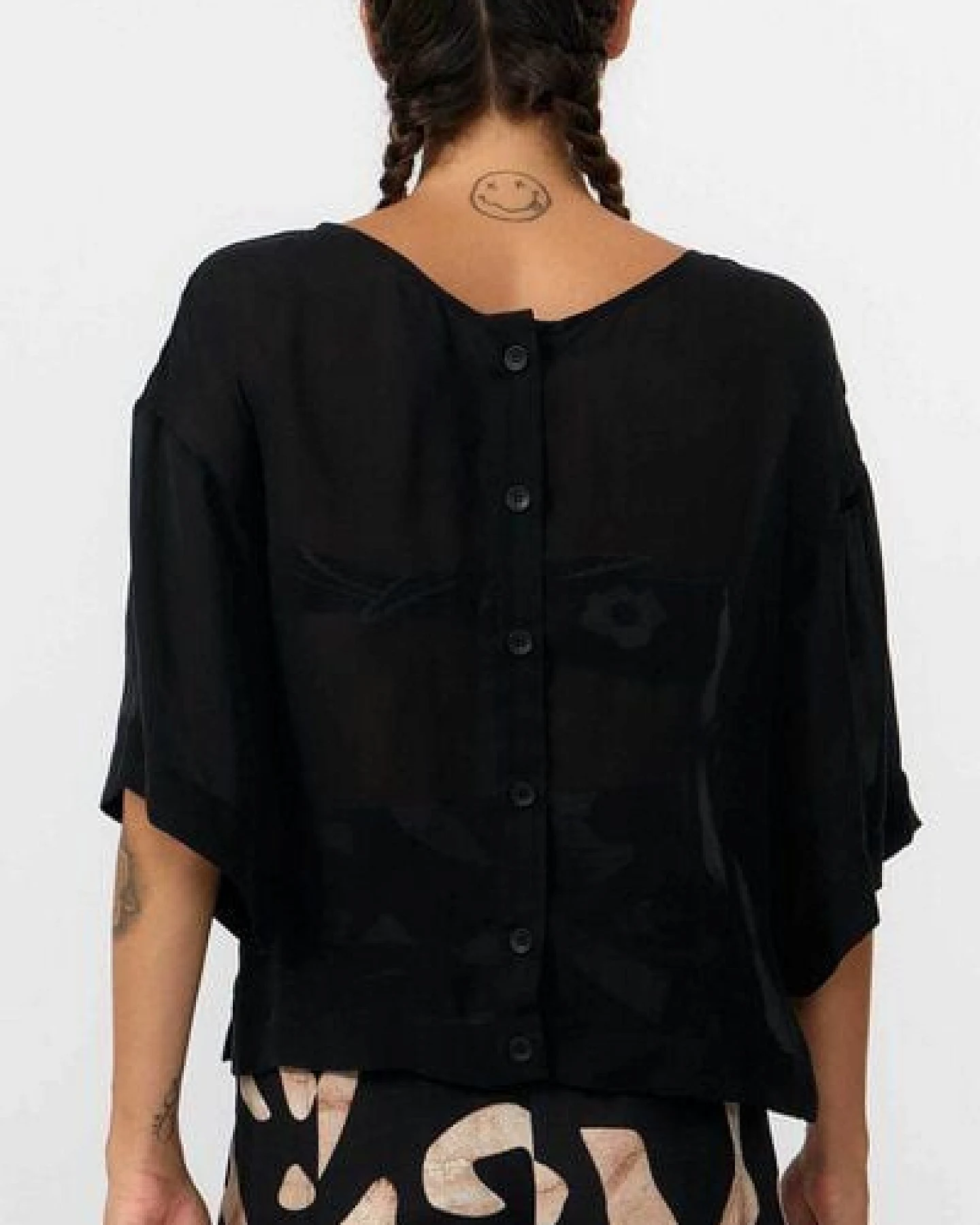 Suite13lab 3/4-Armbluse SELLA Chiffon – Ansicht 4