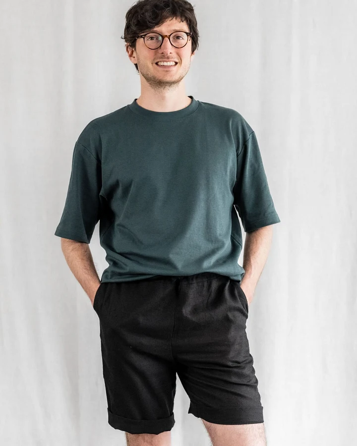 Jyoti - Fair Works Herren vegan Shorts Devaki Schwarz