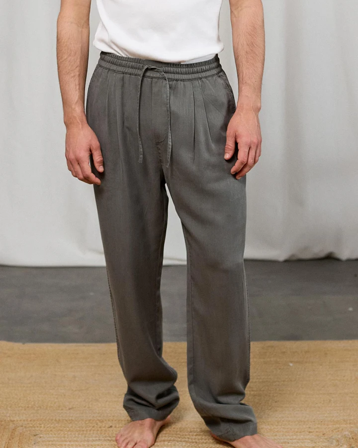 TWOTHIRDS Herren vegan Hose Ahlbeck Gunmetal