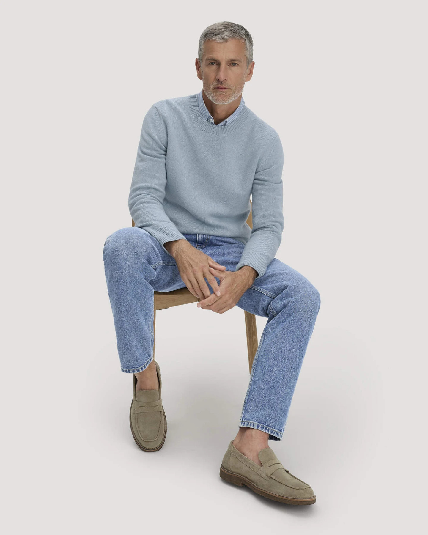 hessnatur Herren Jeans MADS Relaxed Tapered aus Bio-Denim - blau - Größe 34/34 – Ansicht 4