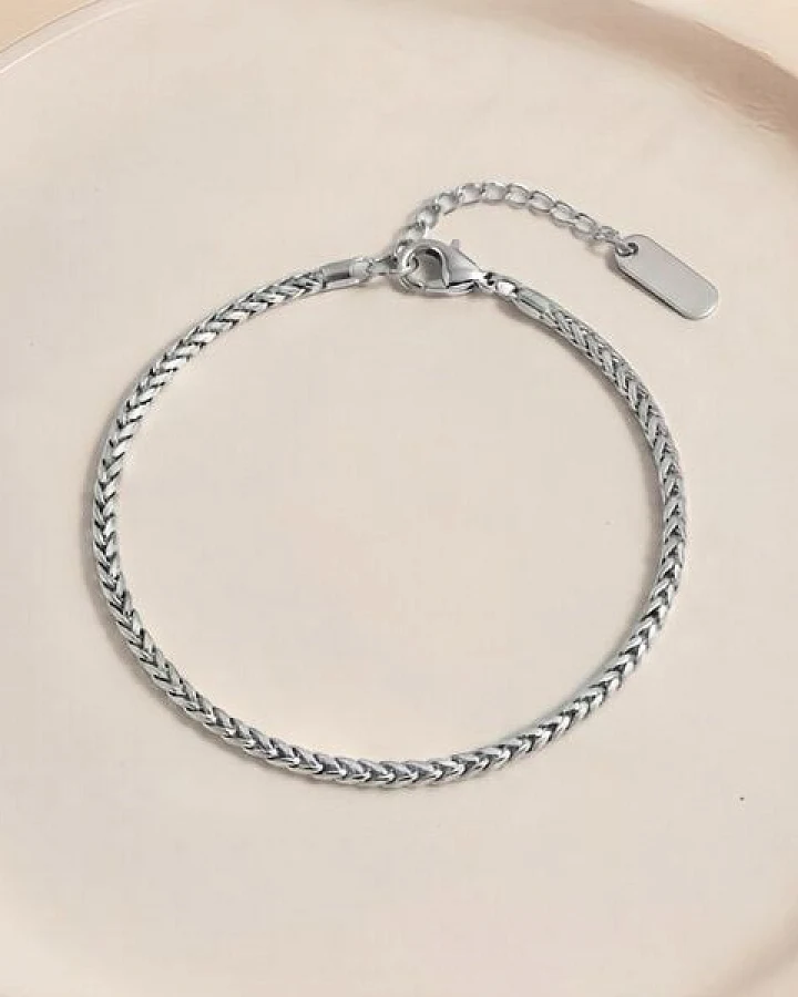 ELEKTROPULLI Feines Franco Armband mit V-förmigen Gliedern 2 mm schmal