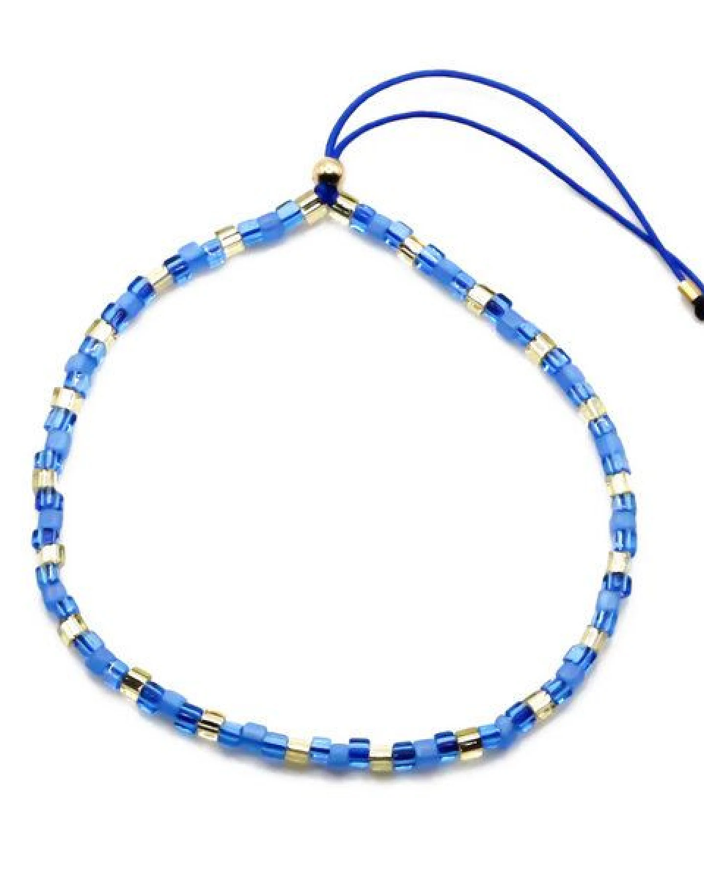 juni Armband Set "Mira" mit geriffelten Gold-Perlen aus recyceltem Gold – Ansicht 4