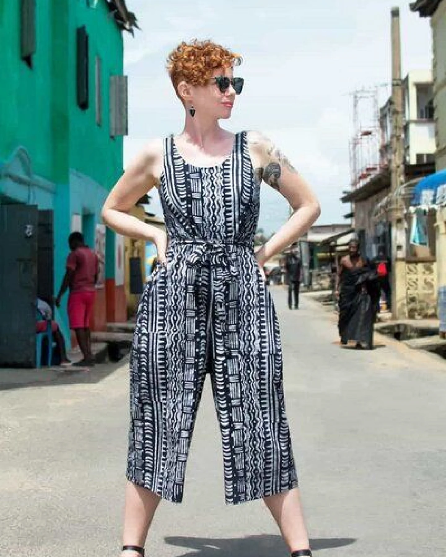 Global Mamas Bio Jumpsuit - Pathways – Ansicht 2