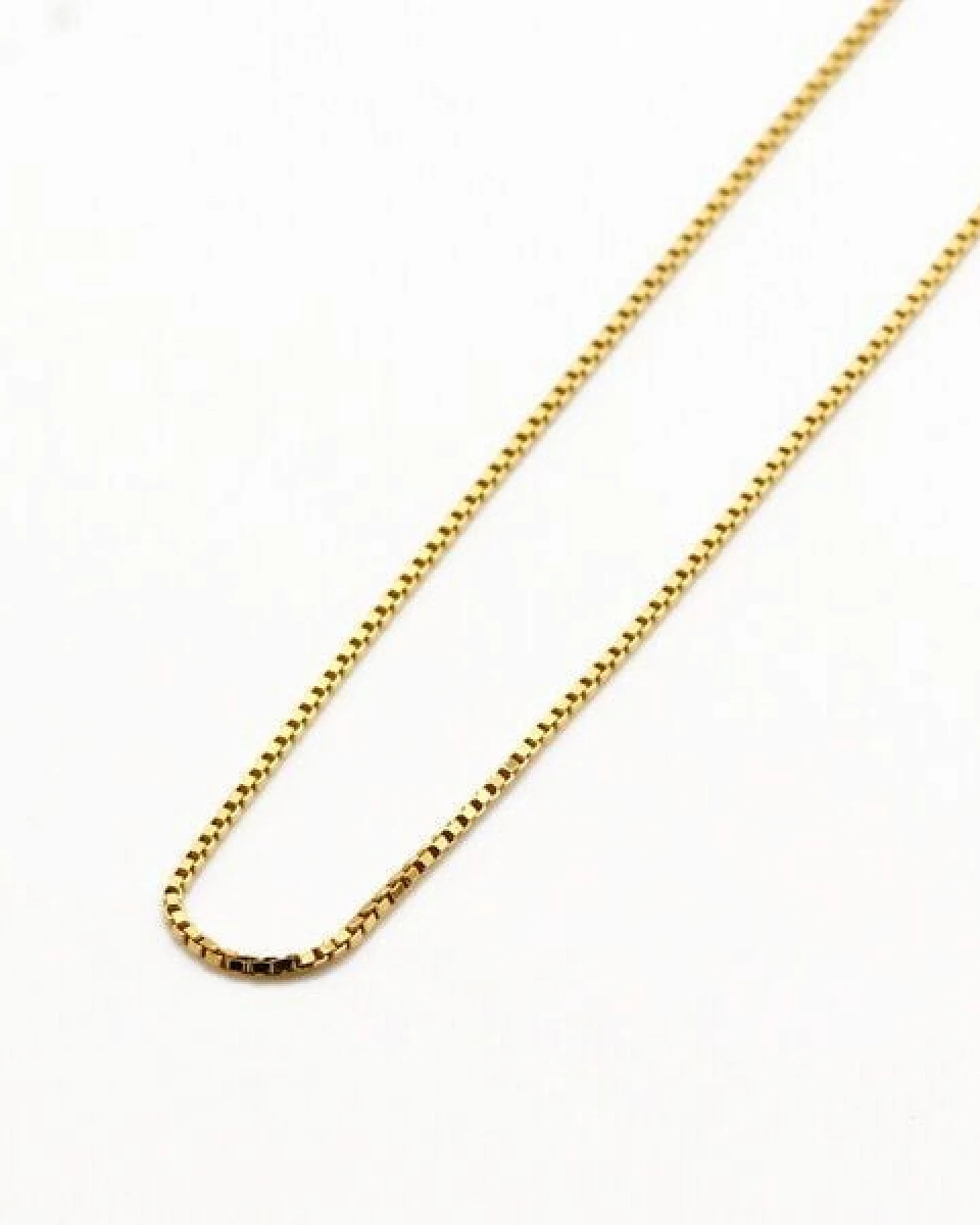 juni Choker Venezianerkette 45cm aus recyceltem Silber vergoldet, hergestellt in Deutschland – Ansicht 3