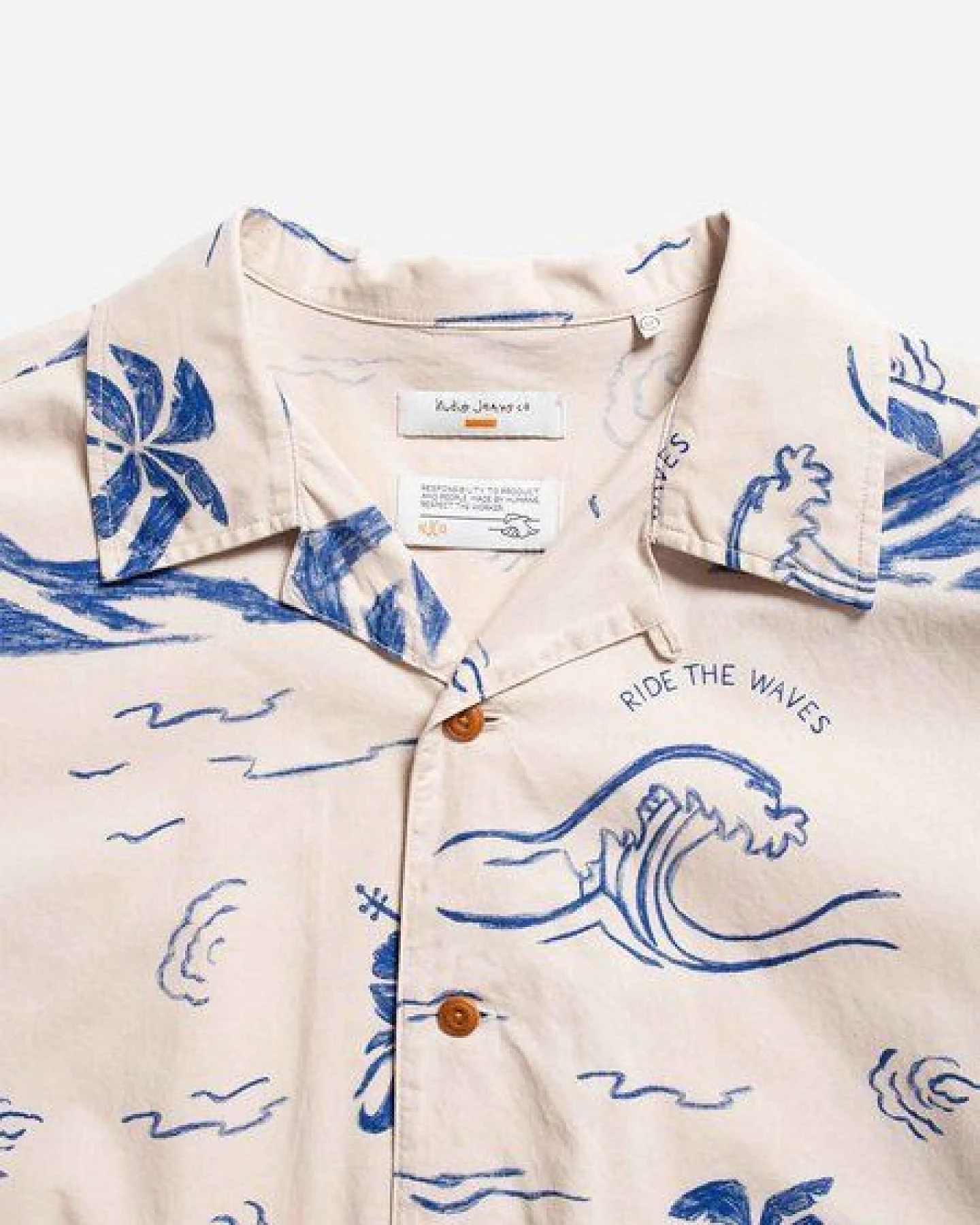 Nudie Jeans Hemd Arvid Hawaii – Ansicht 3