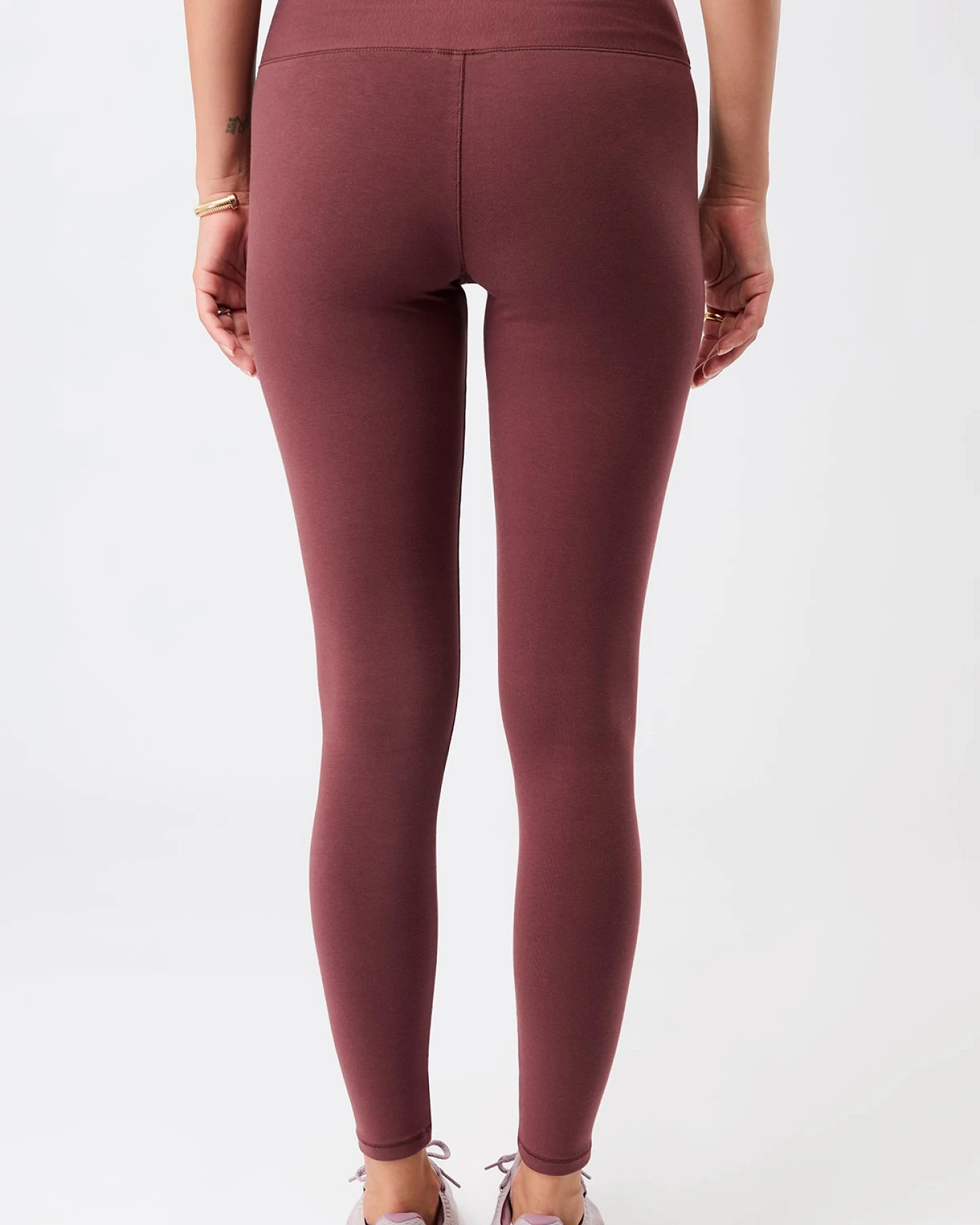 MANDALA Damen vegan Leggings Wrap Rosewood – Ansicht 2