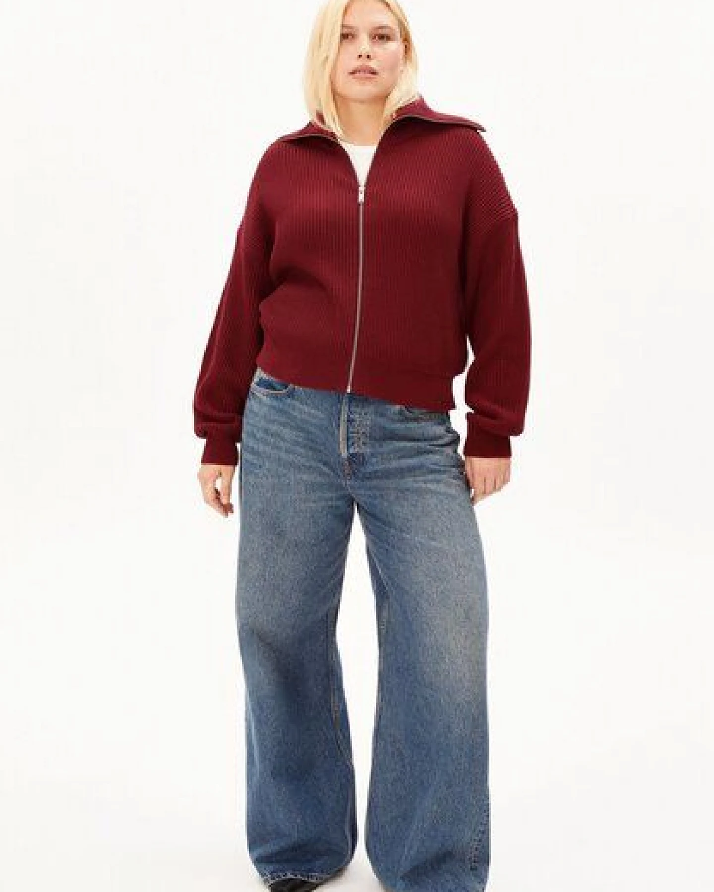 ARMEDANGELS VANISÉ RIB Damen Strickpullover aus 100% Bio-Baumwolle – Ansicht 4